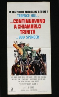 CONTINUAVANO A CHIAMARLO TRINITà locandina poster Terence Hill Bud Spencer AS71