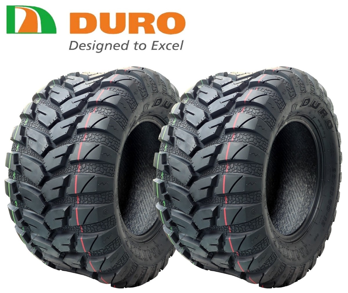 2 REAR TIRES DURO DI2037 26X11X12 26X11.00-12 4PR/4PLY ALL Terrain