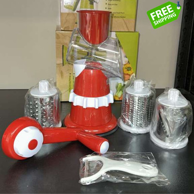 Manual Rotary Cheese Grater with Handle