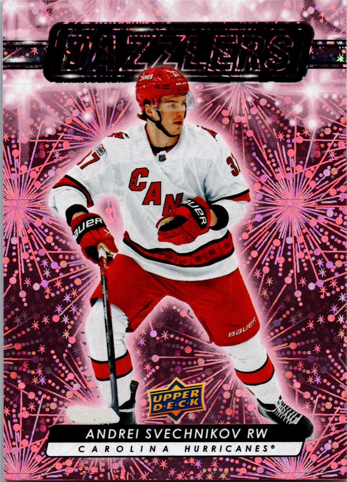 2023-24 Upper Deck Series 2 Dazzlers Pink Andrei Svechnikov #DZ-93