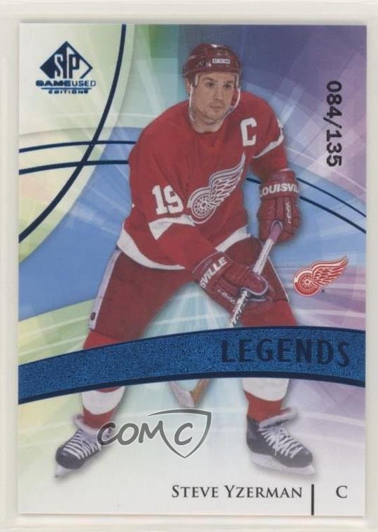 2020 SP Game Used Edition Legends Blue Burst 84/135 Steve Yzerman #118 HOF 0t0g