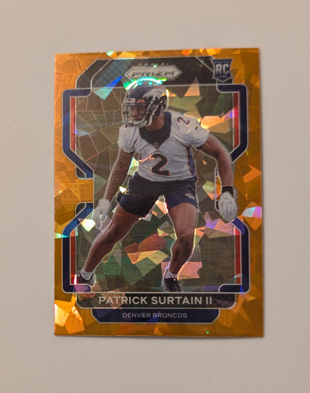 2021 Panini Prizm - Rookie Patrick Surtain II #374 Orange Ice Prizm (RC)