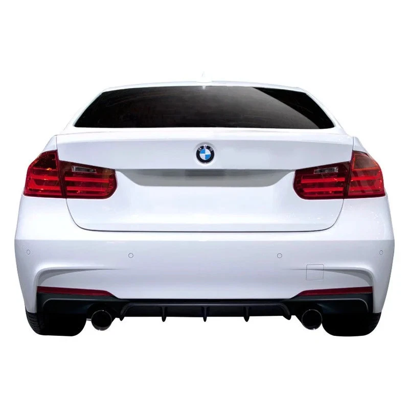 For BMW 340i 16-18 M Performance Style Fiberglass Rear Diffuser Unpainted Foto 3 de 4