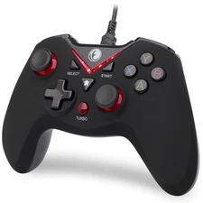 V-One Wired USB Gaming Controller Gamepad for PC Windows Android PS3 Steam Red