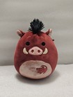 Disney Lion King Pumbaa Squishmallows 8" Magenta Plush Kellytoy Sparkly VGUC — photo 1