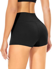 TNNZEET Radlerhose Damen Hohe Taille Shorts Bauchweg Hotpants Kurze Sporthose Le
