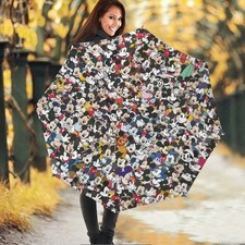 Mickey Mouse Collage Print Folding Umbrella UV Protection Sun/Rain Windproof