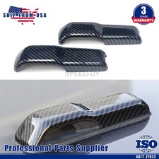 Engine Hood Hinge Carbon Fiber Cover Trim Decor Fit Jeep Wrangler JT JL 2018+