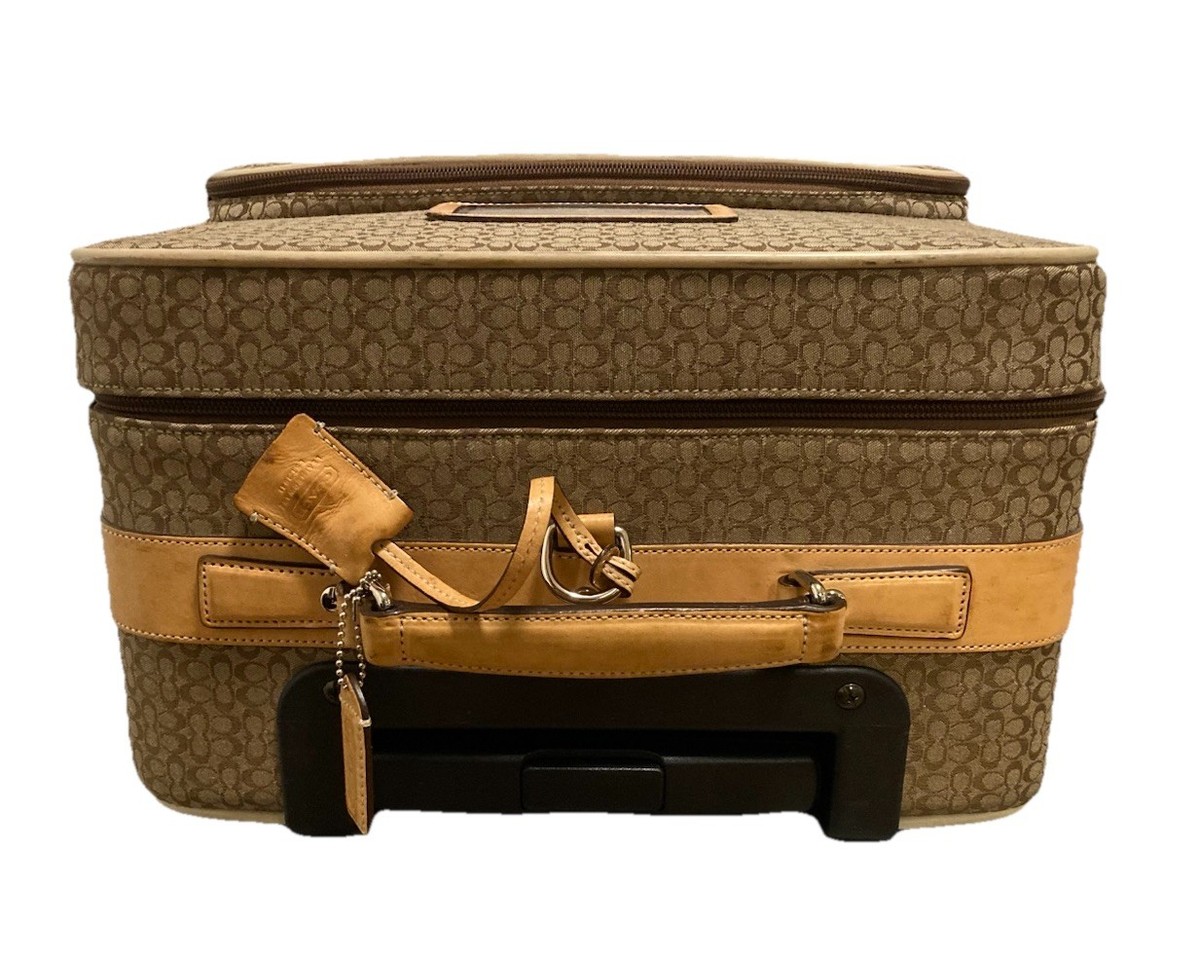 Vintage Coach Rolling Carry On Luggage | eBay
