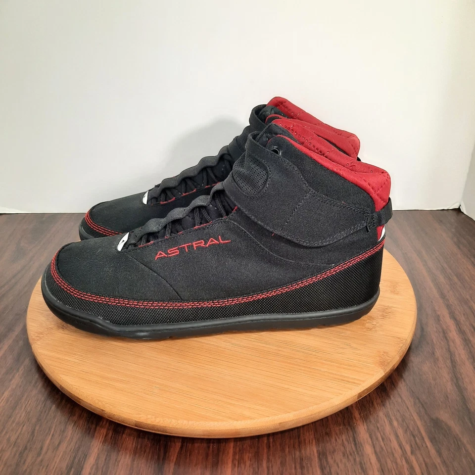 Astral Hiyak Mens Size 9 Shoes Black Red Water Fishing Kayak Wading Sneakers - Image 3 of 4