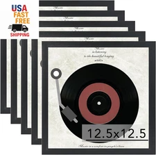 Vinyl Frame Record Frames for the Wall Display Album Covers, Wood 12.5X12.5 Fram
