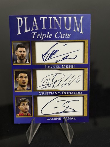 platinum triple cuts lionel messi cristiano ronaldo lamine yamal /1000 facs auto