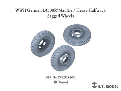 ETModel P35-159 1/35 German L4500R ''Maultier'' Heavy Halftrack Sagged Wheels