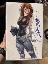 The Amazing Spider-Man #14 K Virgin Sketch J Scott Campbell Signed Exclusive COA