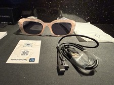 Bluetooth Smart AI Glasses with Open-Ear Audio, Mic  Touch Control