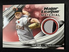 2023 Topps Series 1 Logan Webb #MLM-LW Major League Material Relic 08/75