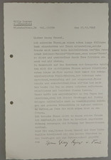 Autograph Theatre Actor Willy Leyrer to Georg Hensel 1963 (148240)
