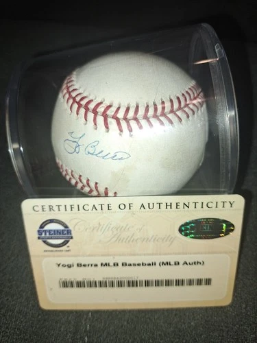Yogi Berra Signed Official MLB Baseball – Steiner COA – Yankees Hall of Famer