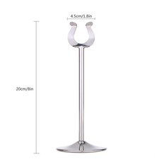 Anself 8 Stainless Steel U Shaped Table Number Place Card Holder Menu Stand For