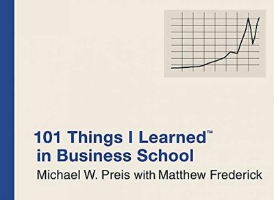 101 Things I Learned in Business - Hardcover, by Michael W. Preis - Very Good q