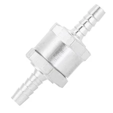 Aluminium Fuel Non Return Check Valve One Way Petrol 6MM