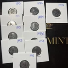 1943 steel penny Dealers Lot Of 10 VF WW2 Pennies 3 S 1 D Mint As Seen In Photo