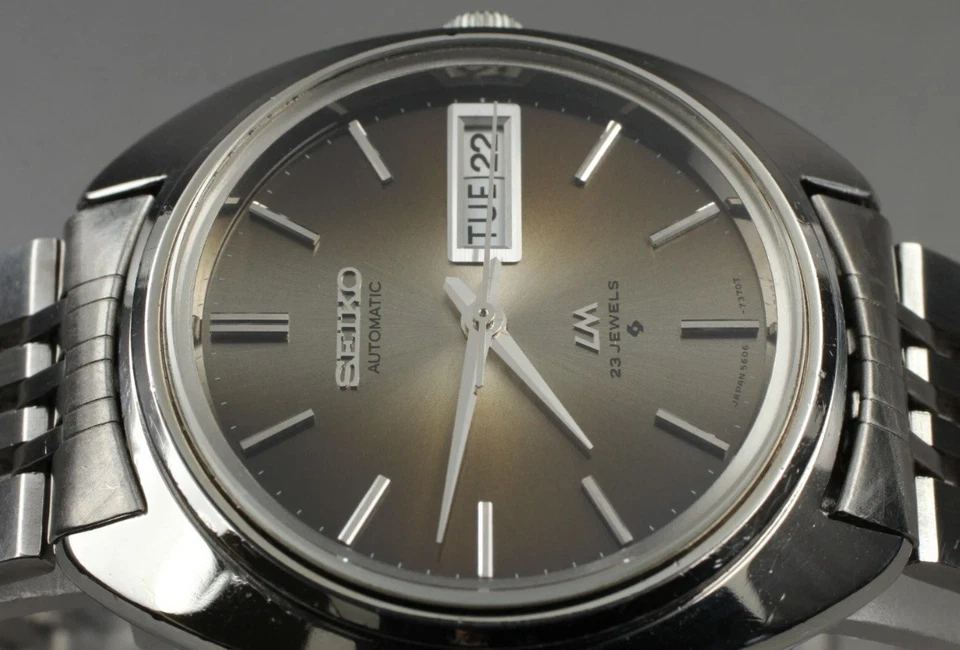 [N COMO NUEVO] Reloj Hombre Vintage SEIKO LORD MATIC 5606 7151 Automa 23J Marrón JAPÓN Foto 4 de 4