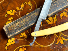 vintage straight razor BECKHER Otte inc. SOLINGEN Germany Gibraltar