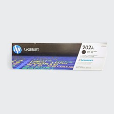 HP 202A Black Original LaserJet Toner Cartridge CF500A New Open Box - Repacka
