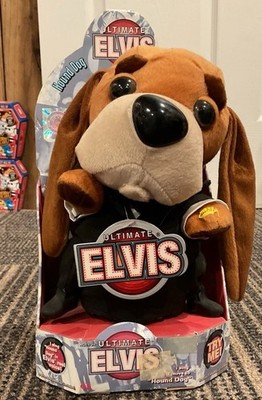 Elvis Hound Dog Ultimate Collection Singing Plush Toy Suspicious Minds Gemmy