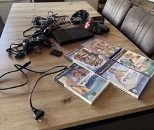 Neue PlayStation 2 Slim Black mit Controller Buzz und Singstar und Spielen PS2