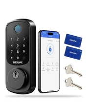 DESLOC B200 Fingerprint Smart Door Lock, Keyless Entry Door Lock, App Control...