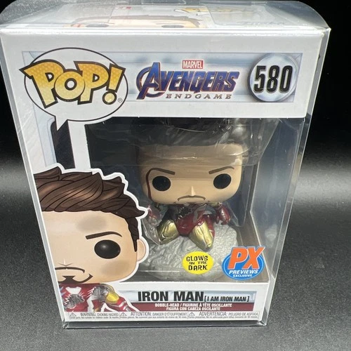 FUNKO POP DISNEY IRON MAN #580 “I Am Iron Man” GITD / PX Previews Exclusive