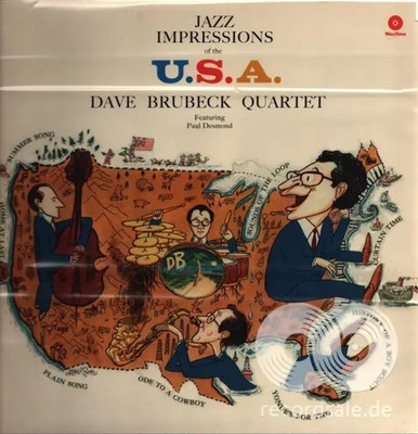 The Dave Brubeck Quartet Jazz Impressions Of The U.S.A. MONO NEAR MINT