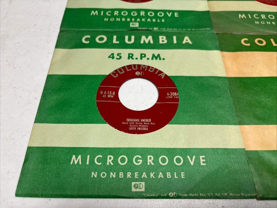 Vintage 45RPM Lefty Frizzell RARE! 1951 Columbia Box Set H-415 5 Records VG - Image 2 of 4