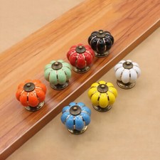 MFYS Pumpkin Knobs Dresser Knob Drawer Pulls Handles Ceramic Knob Cabinet Knobs