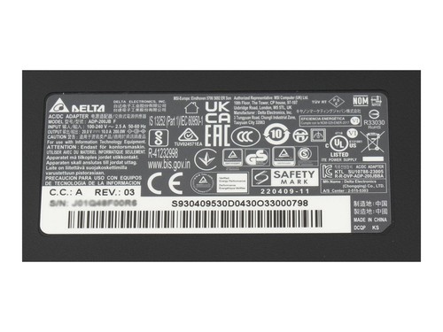 MSI GS66 Stealth 12UH/12UHS (MS-16V5) Original Netzteil 200,0 Watt - Bild 5 von 5