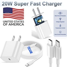 Original USB-C Wall Fast Charger USB-C Cable For Motorola Moto G Power G Play