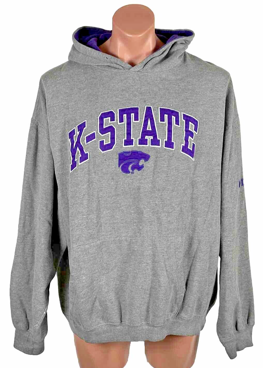 Vintage Y2K K-State Kansas Wildcats Hoodie Sweatshirt Patches Sewn