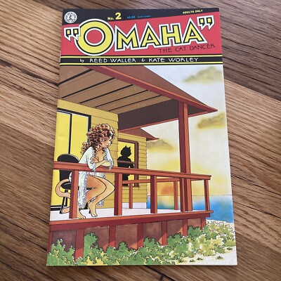 OMAHA THE CAT DANCER LOT OF 3 #2 1986 KITCHEN SINK VOL 1 #0 #4 1995 FANTAGRAPHIC