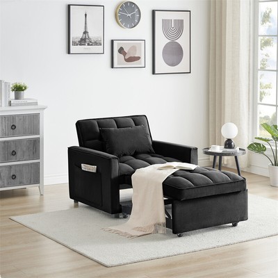 3 in 1 Convertible Sofa Bed Multi-Functional Folding Recliner Sleeper Sofa Chair