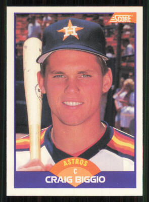 1989 Score #237 Craig Biggio RC/Inconsistent design,/portrait on front