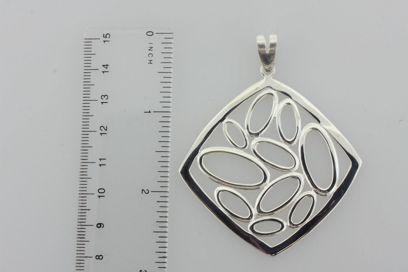 Sterling Silver 925 Abstract Multiple Ellipses In… - image 9