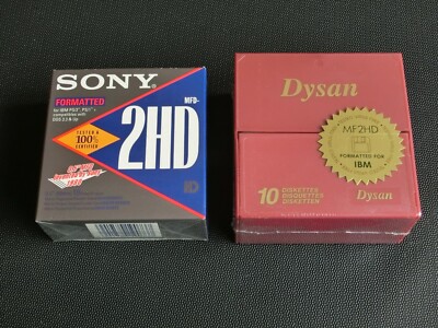 20 x 3,5 Zoll Diskette 2HD - 2 Boxen à 10 Stück Sony & Dysan