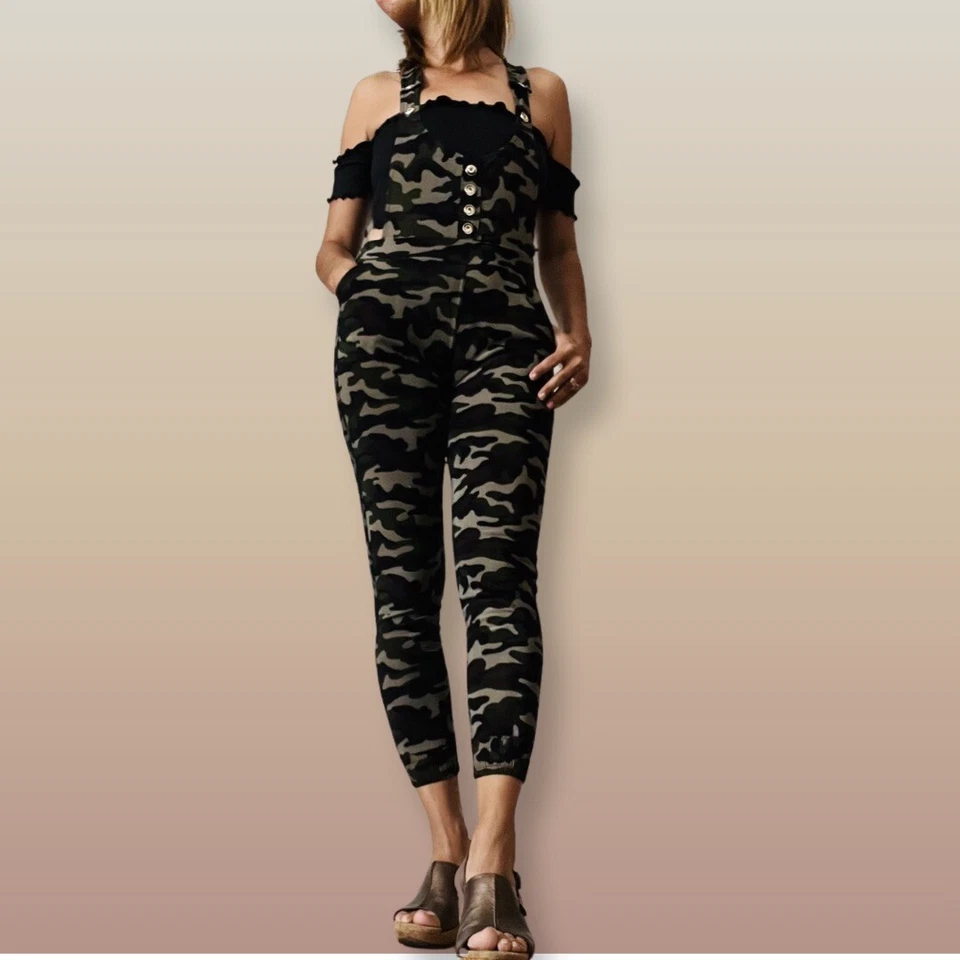 Leggings joggers de camuflaje ceñidos al cuerpo vintage de los 90 para mujer Foto 3 de 4