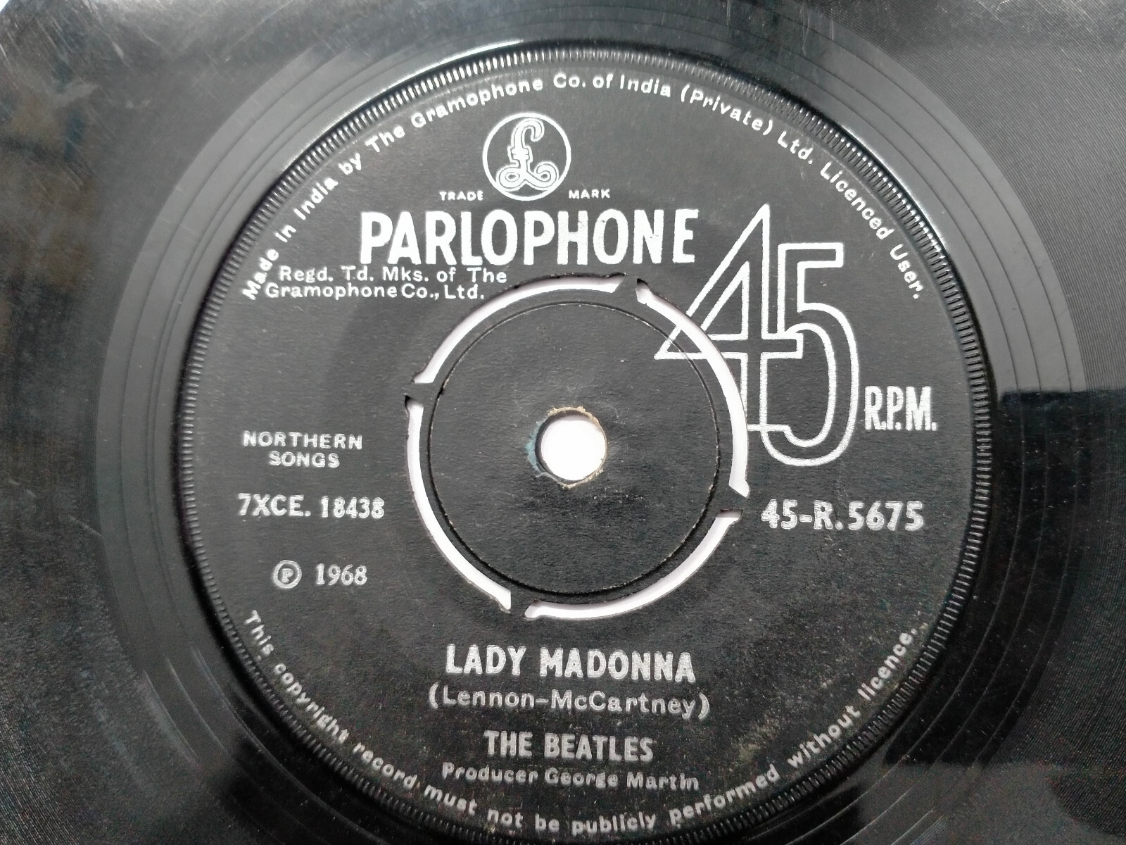 The Beatles Lady Madonna The Inner Light  Rare Single 7