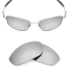 hdhut POLARIZED Replacement Lenses for-Oakley Whisker Sunglasses Silver Titanium