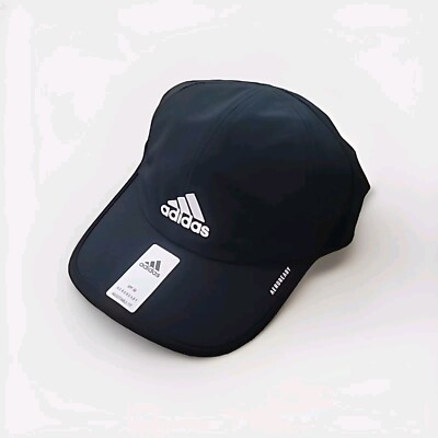 Adidas Women's Black Superlite 2 Strapback Cap Hat (UPF 50) NWT
