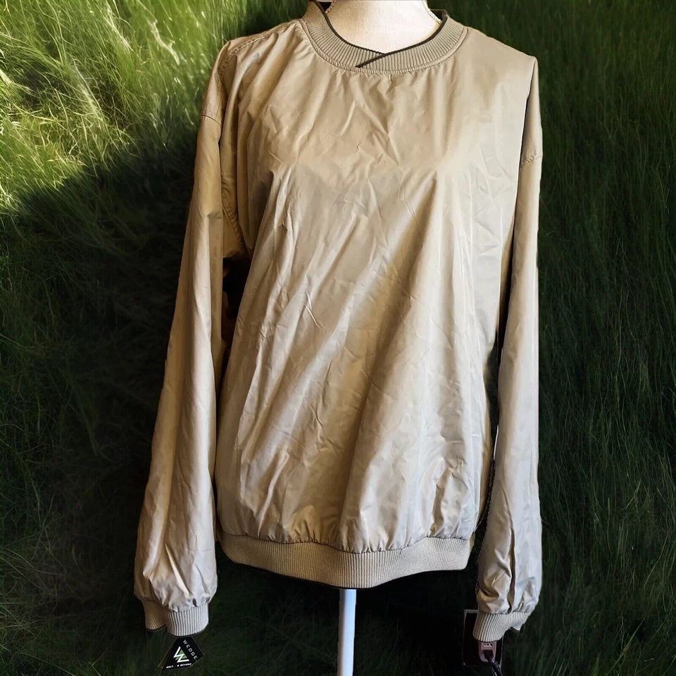 NOVO Pulôver Masculino Wedge Golf & Beyond Wind Gear Manga Longa Reversível Extra Grande - Imagem 2 de 4