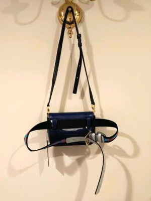 MARC JACOBS HIP SHOT CONVERTIBLE BELT BAG M0015898 ROCK GRAY BLUE